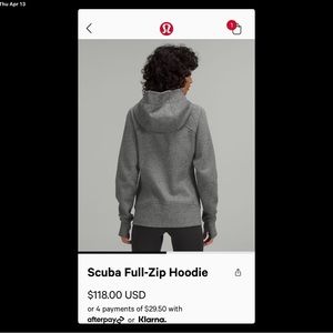 Lululemon Scuba Jacket